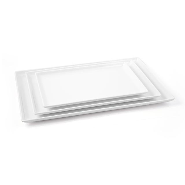 Vague Melamine Rectangular Shape Candy Tray 35 cm White Melamine - SW1hZ2U6MTg2NjkxMA==