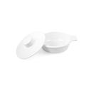 Vague Melamine Soup Bowl with Lid 14.5 cm White Melamine - SW1hZ2U6MTg2NjcwNg==