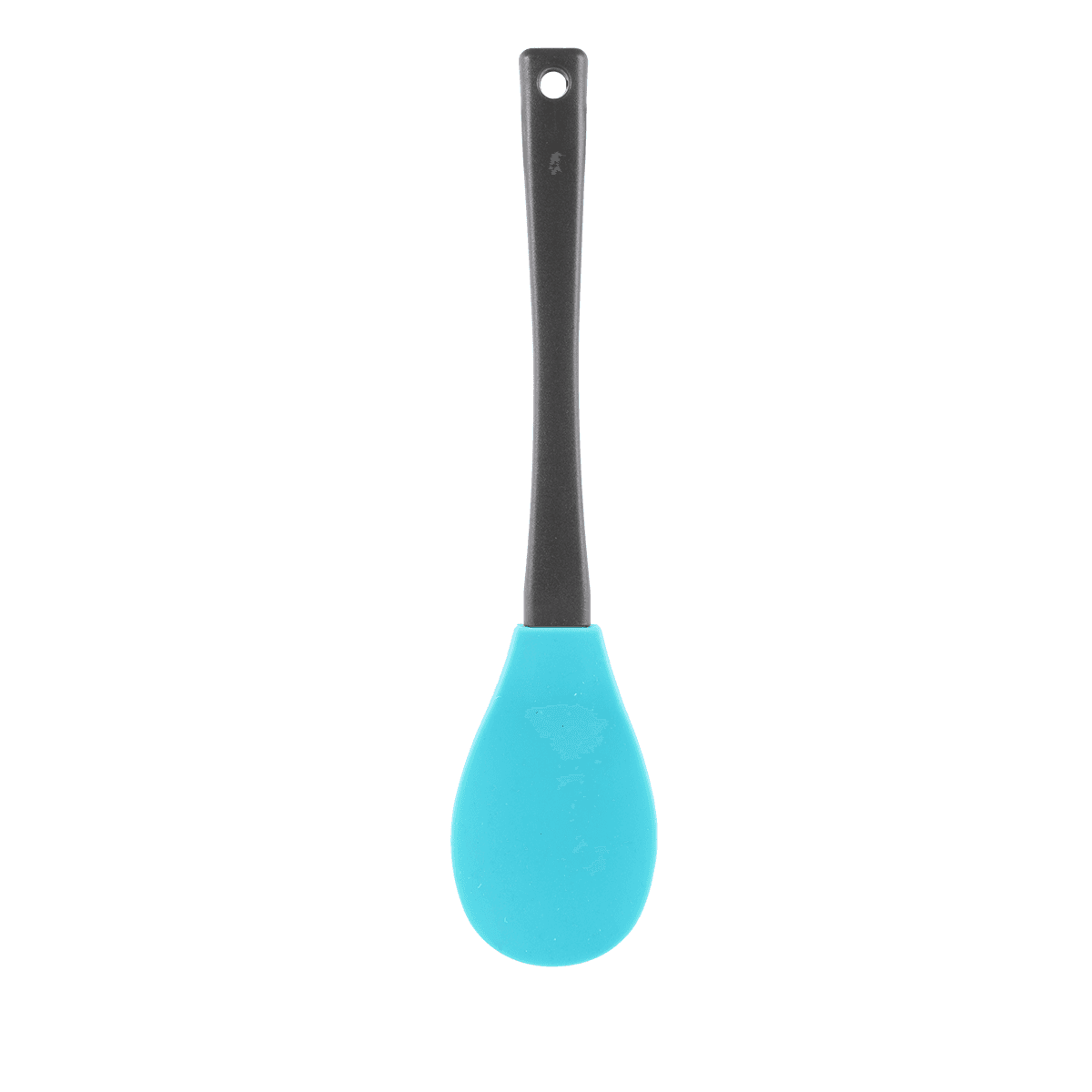 Vague Silicone Blue Serving Spoon with Handle Blue