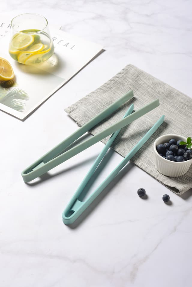 ملقط اكل سيليكون وستانلس ستيل 29 سم أخضر ڤاج  Vague Silicone Food Tong 29 cm