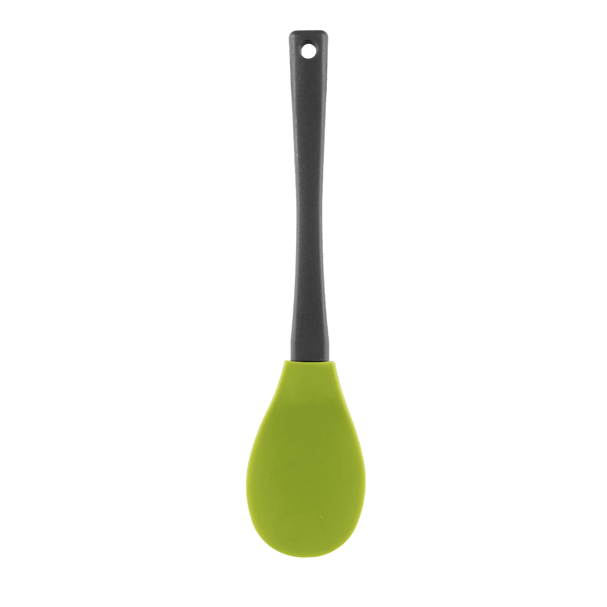 Vague Silicone Green Serving Spoon with Handle Green