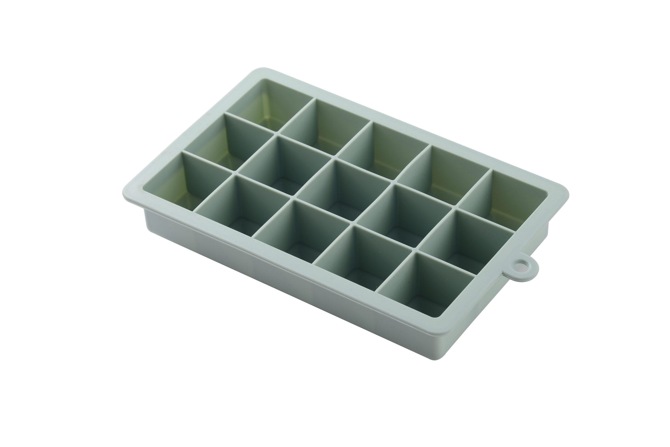 Vague Silicone Ice Cube Tray 15 Compartment Green Silicone