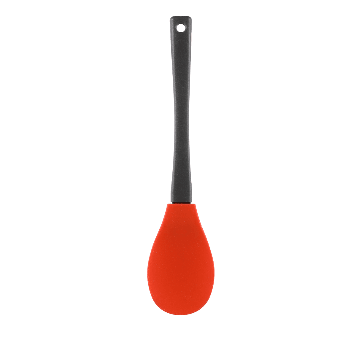 Vague Silicone Orange Serving Spoon with Handle Orange