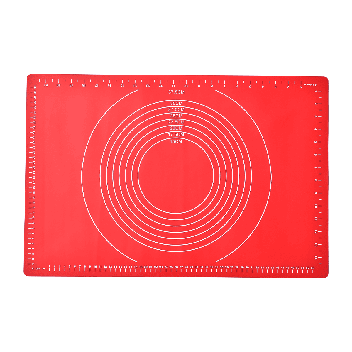 Vague Silicone Pastry Mat 60 cm Red Silicone