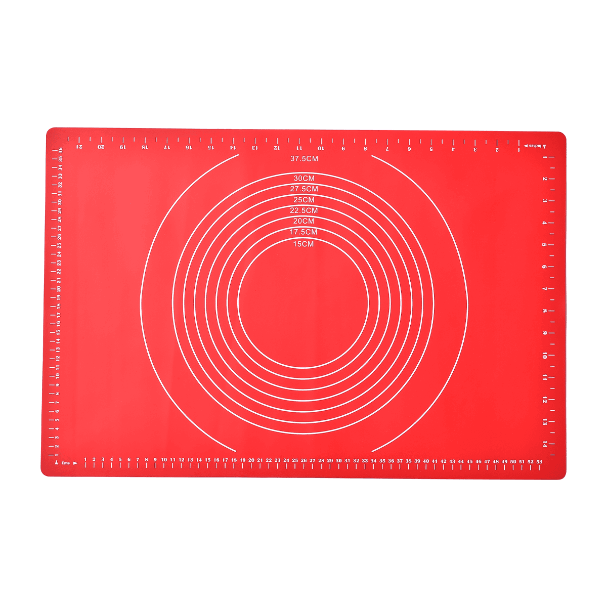 حصيرة خبز سيليكون 60 سم مقاومة للحرارة أحمر ڤاج Vague Silicone Pastry Mat 60 cm