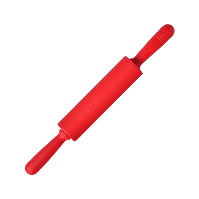 شوبك عجين سيليكون وبلاستيك 45.5 سم أحمر ڤاج  Vague Silicone Pastry Rolling Pin 45.5 cm Plastic Silicone - SW1hZ2U6MTg2MDgxNw==