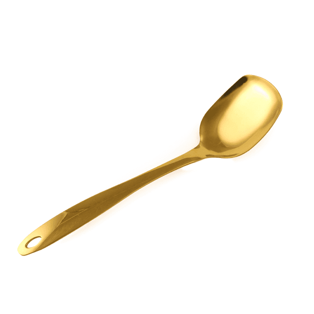 ملعقة تقليب ستانلس ستيل 25 سم ذهبي ڤاج Vague Stainless Steel Gold Serving Spoon 25 cm - SW1hZ2U6MTg2NTYxNQ==