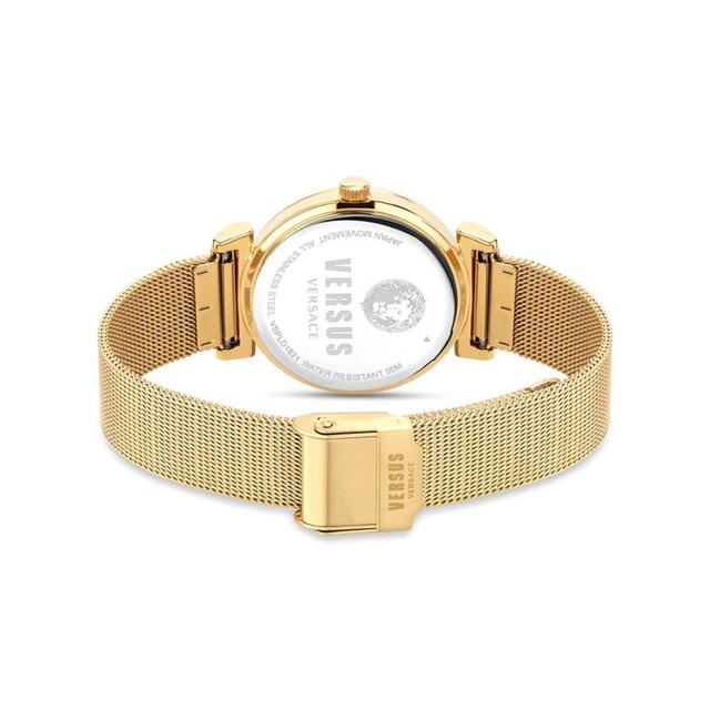 ساعة نسائية ستانلس ستيل ذهبي فيرزاتشي Versus Versace Analog Quartz Stainless Steel Strap Watch - SW1hZ2U6MTgyNDkxMw==