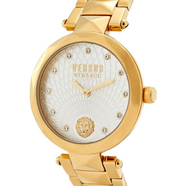 ساعة نسائية ستانلس ستيل ذهبي 36 مم فيرزاتشي Versus Versace Covent Garden Peti Bracelet Watch - SW1hZ2U6MTgzMzk5Mg==