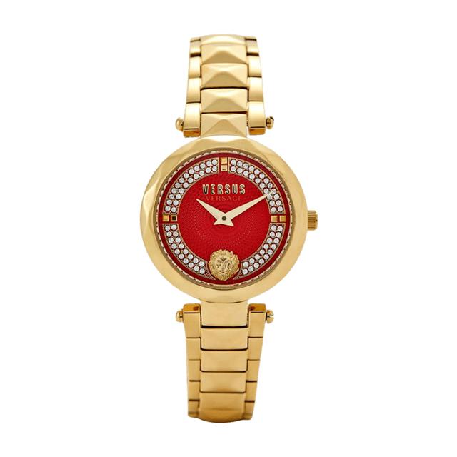 ساعة نسائية ستانلس ستيل ذهبي 32 مم فيرزاتشي Versus Versace Covent Garden Peti Bracelet Watch - SW1hZ2U6MTgzNDAxMg==