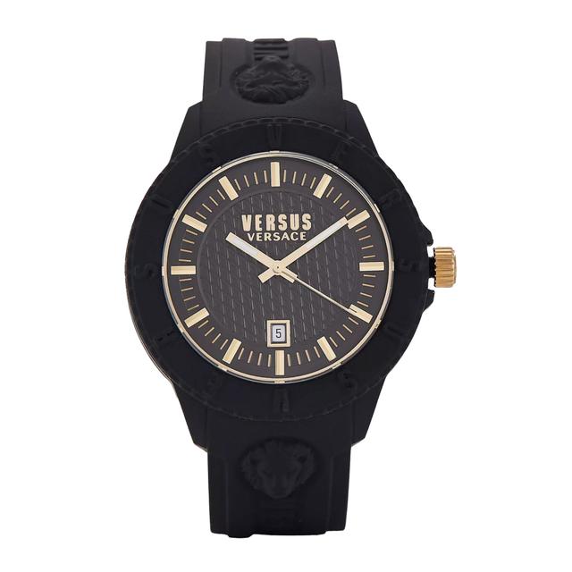 ساعة ماركة سيليكون أسود للرجال والنساء فيرزاتشي Versus Versace Unisex Analog Quartz Black Silicone Watch - SW1hZ2U6MTgyNDkwMg==