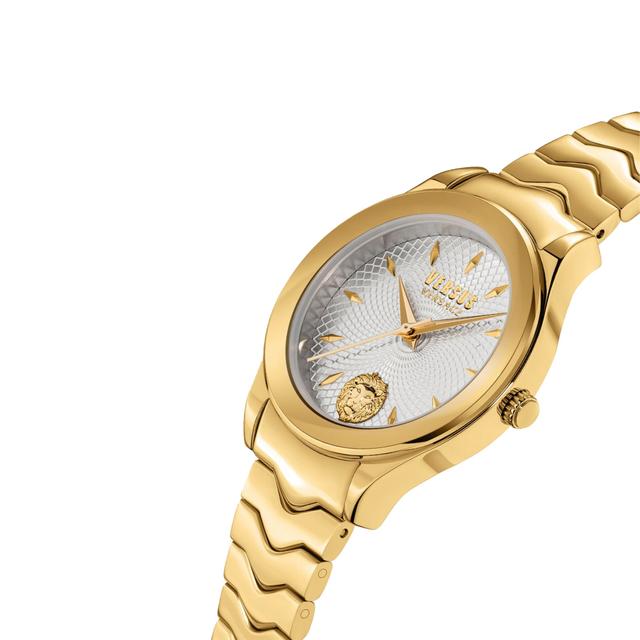 ساعة نسائية ذهبي مع سوار من شركة فيرزاتشي Versus Versace Women's Analog Gold Stainless Steel Watch With Bracelet - SW1hZ2U6MTgxNjc3NQ==