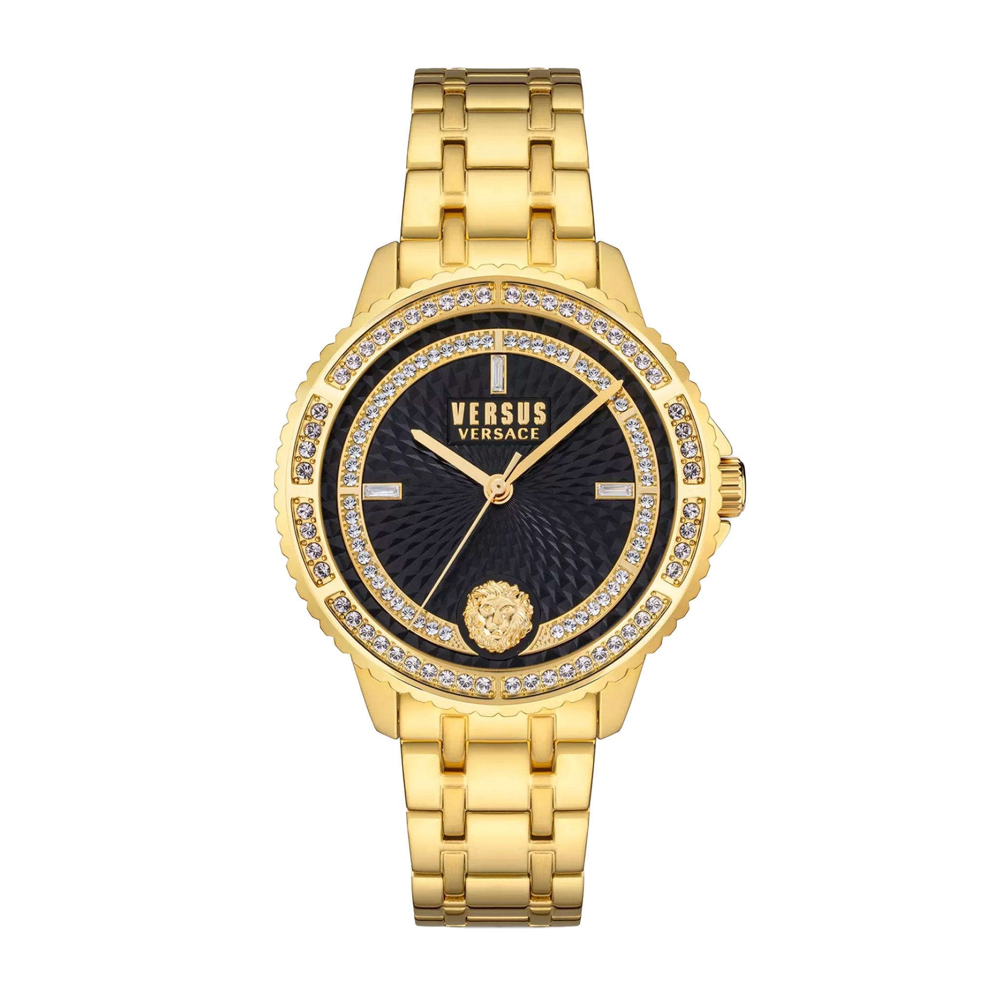 Versus Versace Women's Analog Quartz Gold Stainless Steel Watch - Wvsplm3121