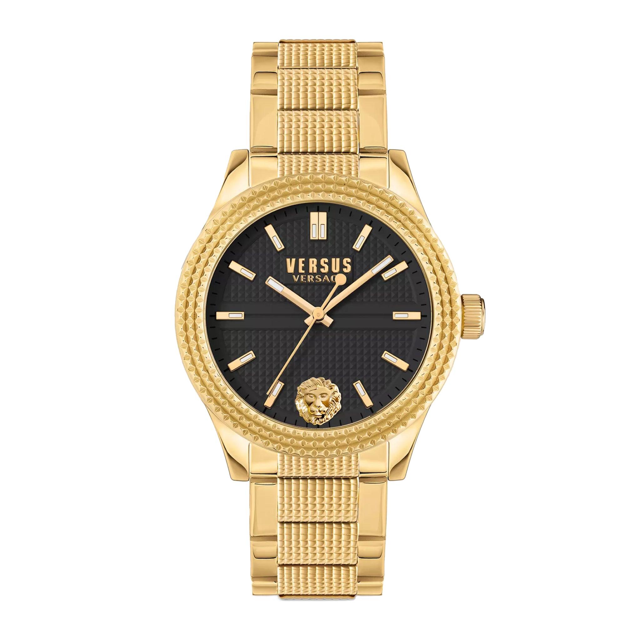 ساعة نسائية ستانلس ستيل ذهبي 38 مم فيرزاتشي Versus Versace Women's Analog Quartz Gold Stainless Steel Watch