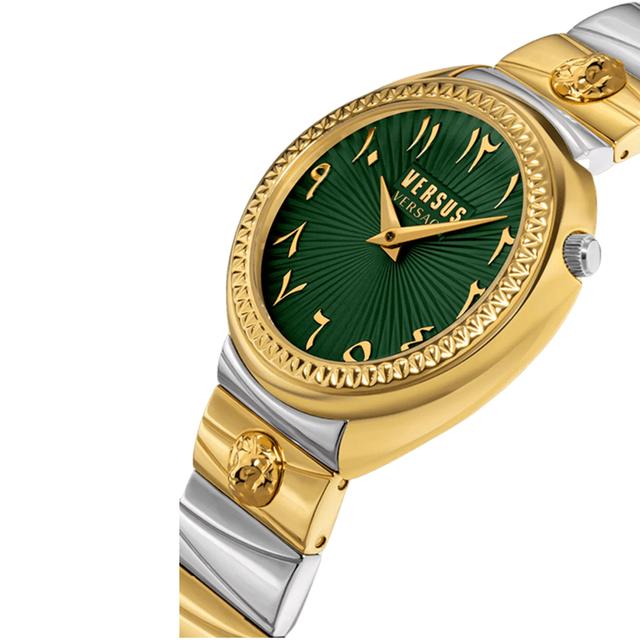 ساعة نسائية ستانلس ستيل ذهبي وفضي 38 مم فيرزاتشي Versus Versace Women's Analog Stainless Steel Strap Watch - SW1hZ2U6MTgyNDk0OA==