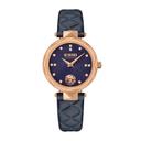 ساعة نسائية جلد كحلي 38 مم فيرزاتشي Versus Versace Women's Full Bloom Analog Blue Leather Band Watch - SW1hZ2U6MTgxOTQwNA==