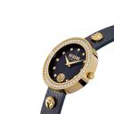 ساعة نسائية جلد 38 مم مع سوار أسود فيرزاتشي Versus Versace Women's Full Bloom Analog Watch - SW1hZ2U6MTgzNDczMQ==