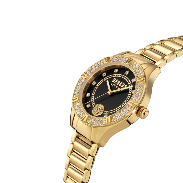 ساعة نسائية ستانلس ستيل ذهبي 36 مم فيرزاتشي  Versus Versace Women's Gold Stainless Steel Analog Watch - SW1hZ2U6MTgyNzcxMg==