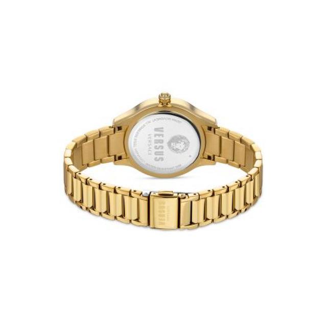 ساعة نسائية ستانلس ستيل ذهبي 36 مم فيرزاتشي  Versus Versace Women's Gold Stainless Steel Analog Watch - SW1hZ2U6MTgyNzcxNA==