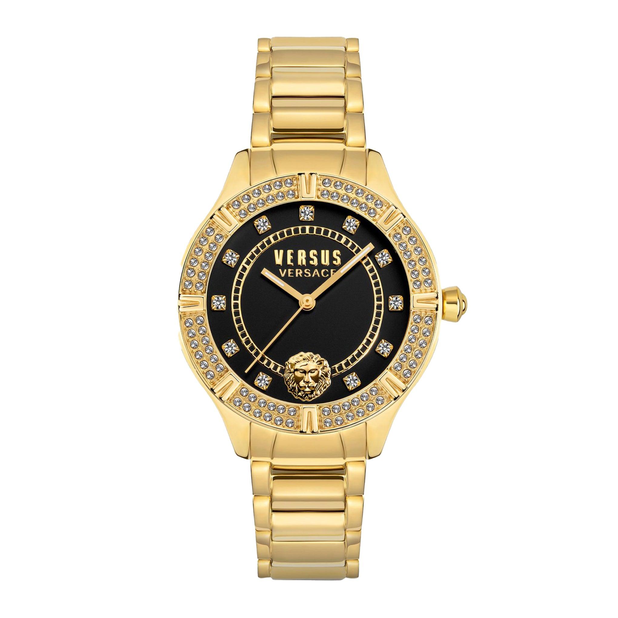 ساعة نسائية ستانلس ستيل ذهبي 36 مم فيرزاتشي  Versus Versace Women's Gold Stainless Steel Analog Watch