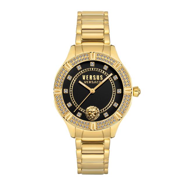 ساعة نسائية ستانلس ستيل ذهبي 36 مم فيرزاتشي  Versus Versace Women's Gold Stainless Steel Analog Watch - SW1hZ2U6MTgyNzcxMA==