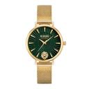 ساعة نسائية ستانلس ستيل ذهبي 34 مم فيرزاتشي Versus Versace Women's Gold Stainless Steel Mesh Strap Analog Watch - SW1hZ2U6MTgxODg2MQ==