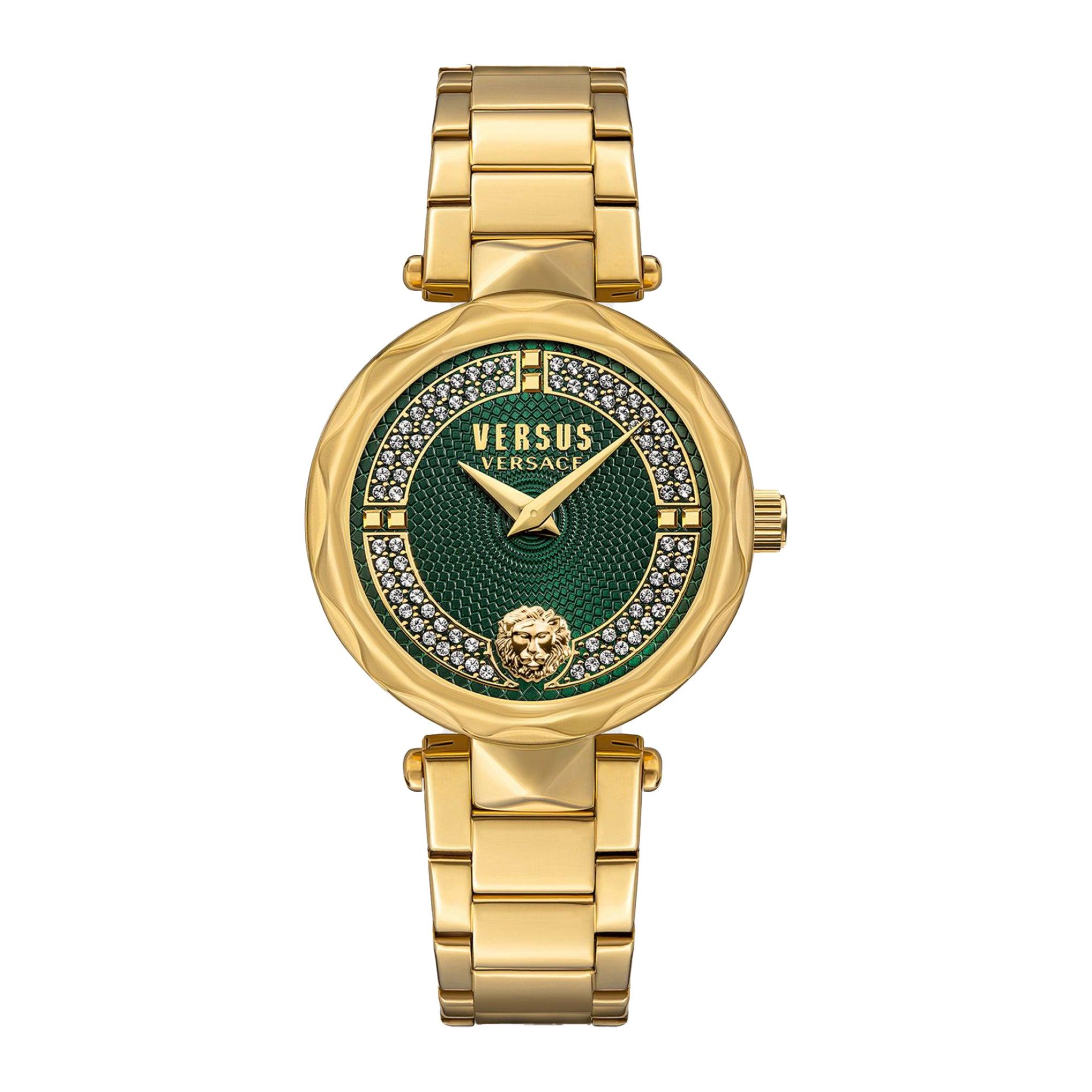ساعة نسائية ستانلس ستيل ذهبي 36 مم فيرزاتشي  Versus Versace Women's Gold Stainless Steel Quartz Watch