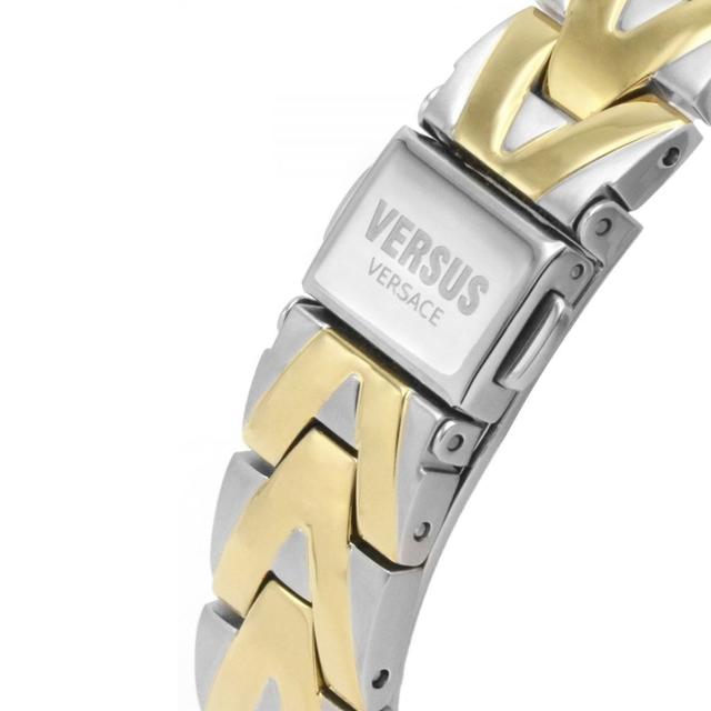 ساعة نسائية ستانلس ستيل ذهبي وفضي 30 مم فيرزاتشي Versus Versace Women's Stainless Steel Forlanini Watch - SW1hZ2U6MTgyOTUzMw==