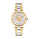 ساعة نسائية ستانلس ستيل ذهبي وفضي 36 مم فيرزاتشي Versus Versace Women's Stainless Steel Strap Analog Watch - SW1hZ2U6MTgyNjc1Mw==