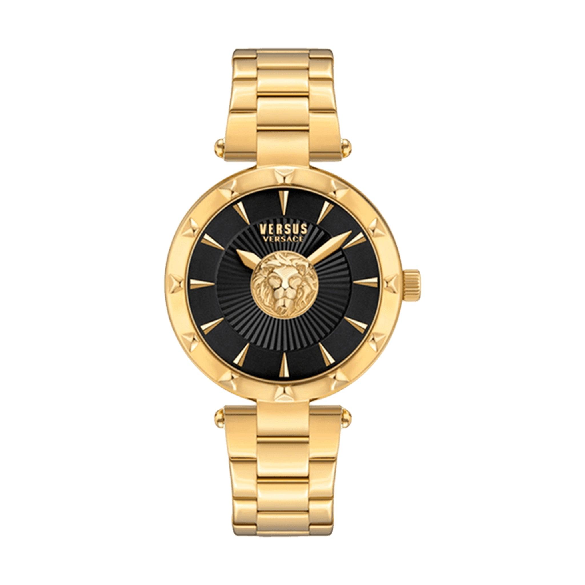 ساعة نسائية ستانلس ستيل ذهبي 36 مم فيرزاتشي Versus Versace Women's Stainless Steel Strap Watch