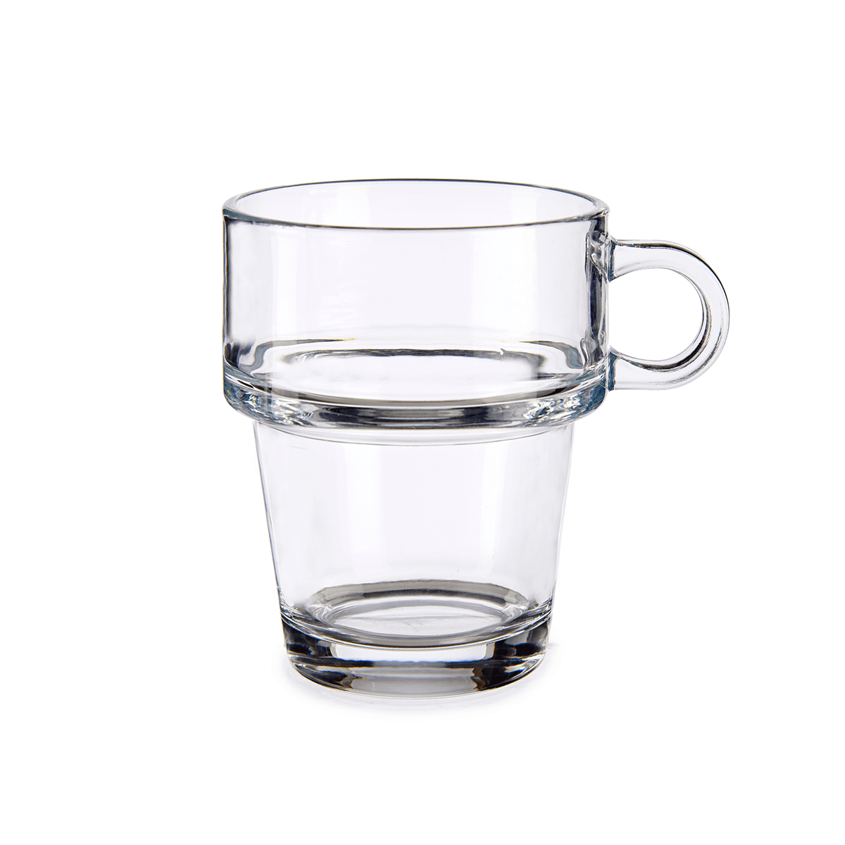 Vivalto 6 Pieces Pliable Glass Cup 260 ml Set Transparent Glass