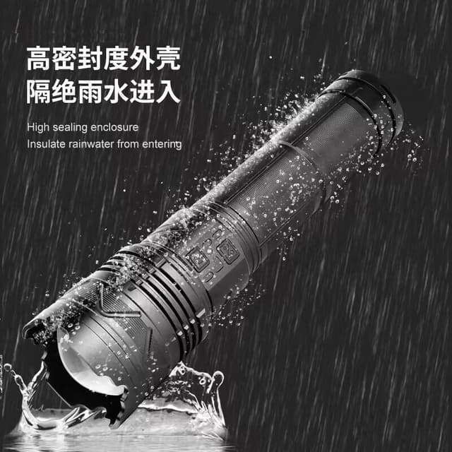 كشاف قوي يدوي ليزر قابل لاعادة الشحن Rechargeable High Power White Laser Flashlight