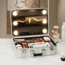 Travel Beauty Organizer Suitcase Makeup Case With Led Lights Mirror