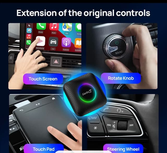 قطعة كار بلاي اندرويد للسيارة 64 جيجا Carlinkit Android Interface Car Play