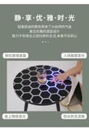 طاولة قهوة دائرية زجاجية مع إضاءة لمس Touch Sensitive Luminescent Coffee Table