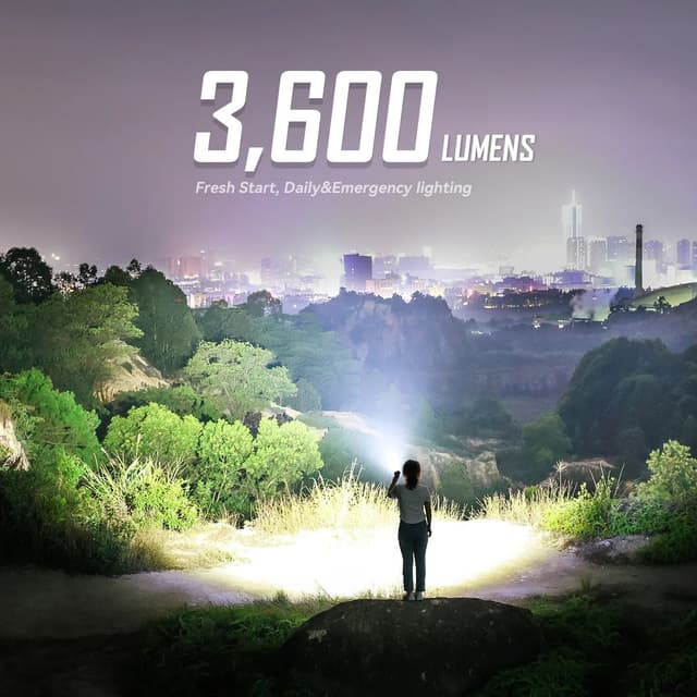 كشاف ليد قوي امالينت 3600 لومن Imalent Dual Light Sources EDC Flashlight BL50