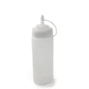 سكويزر 350 مل بلاستيك أبيض مع غطاء White Plastic 350 ml Squeezer White