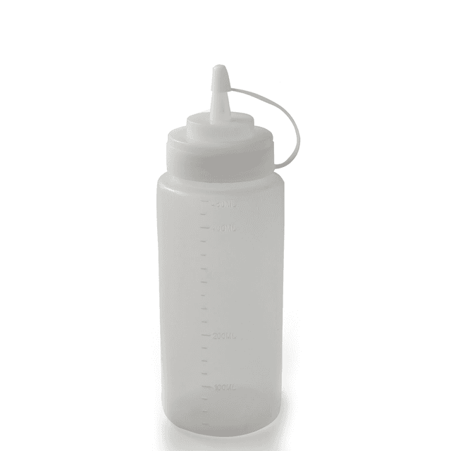 سكويزر 450 مل بلاستيك أبيض مع غطاء White Plastic 450 ml Sqeezer with Lid White - SW1hZ2U6MTg0OTk0Ng==