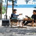 مولد كهرباء بطارية متنقلة للرحلات يوباو 2000 واط مع لوح شمسي قابل للطي 120 واط Yoobao Power Station 220V Portable Generator