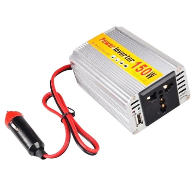 محول كهرباء للسيارة باور انفرتر 150 واط Power Inverter For Car with USB Universal Socket