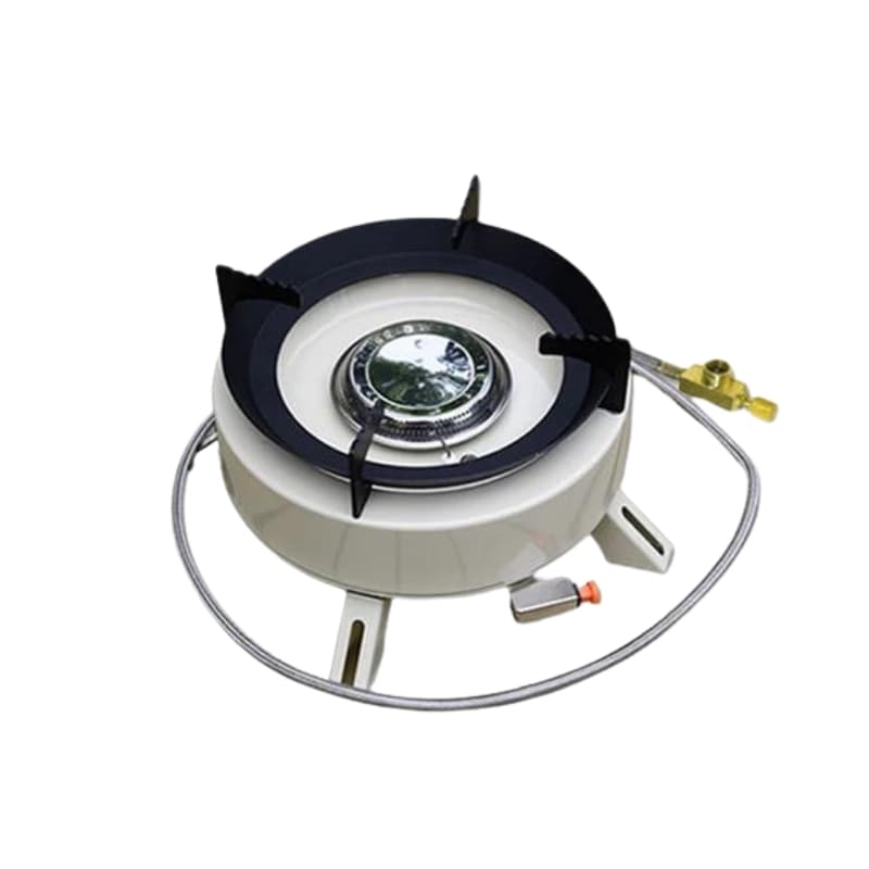 موقد غاز للرحلات صغير 4000 واط مع حقيبة تخزين Outdoor Gas Stove Windproof Ring