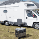 مولد كهرباء بطارية متنقلة للرحلات يوباو 2000 واط مع لوح شمسي قابل للطي 120 واط Yoobao Power Station 220V Portable Generator