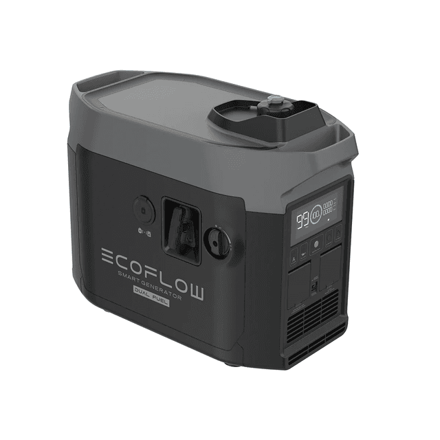 مولد كهرباء كبير متنقل للرحلات ايكوفلو بنزين وغاز 20 كيلو واط EcoFlow Smart Generator Dual Fuel