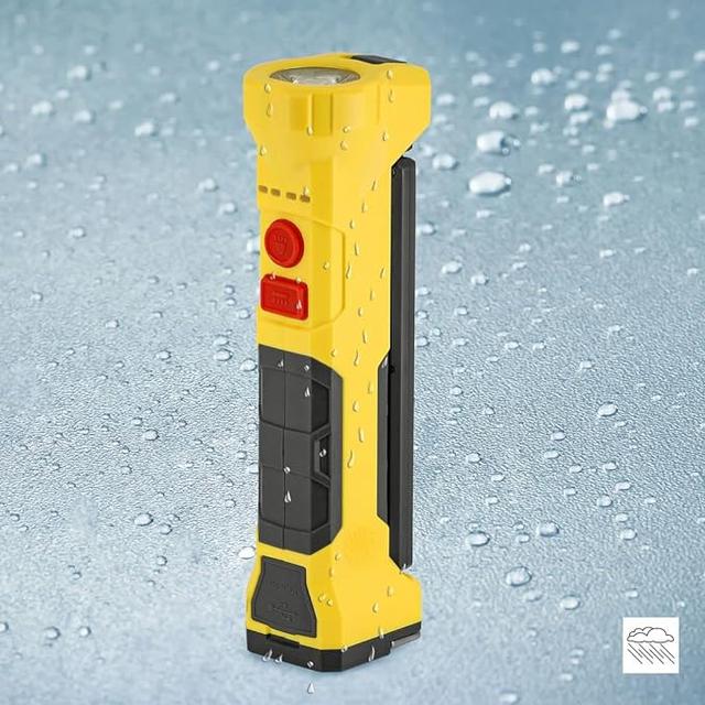 كشاف يدوي خارجي للرحلات قابل لإعادة الشحن 700 لومن مع باور بنك مدمج 5000 مللي أمبير Shell Rechargeable Work Flashlight With Power Bank - SW1hZ2U6MTc4OTg4MA==