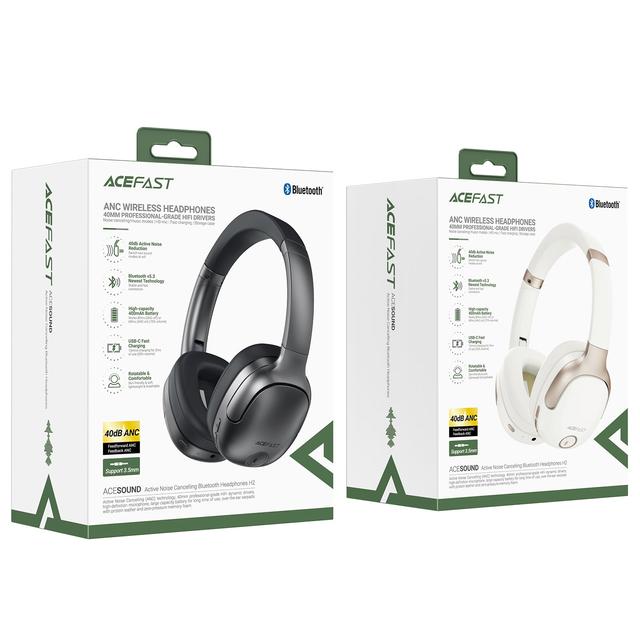 سماعة بلوتوث رياضيه أسيفاست 400 مللي أمبير Acefast H2 Noise-Canceling Bluetooth Headphone - SW1hZ2U6MTkwNDIxNQ==