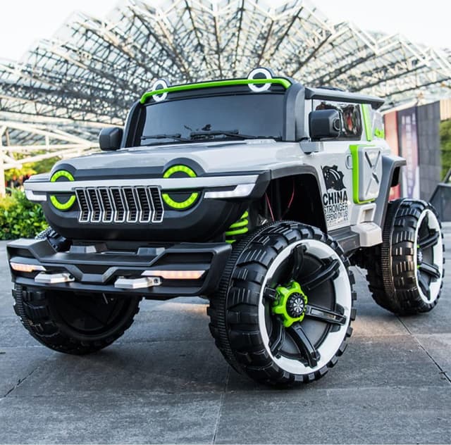 سيارة اطفال كبيرة جيب كهربائية تكتك 12 فولت مع ريموت Taktik Kids Ride On Car 4*4 Heavy Duty Super Jeep