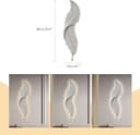 ديكور جدار غرف نوم اضاءة حائط على شكل ريشة Luxury Bedroom Feather Decorative Wall Lamp