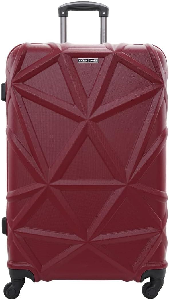 Para John PJTR3126 Matrix Luggage Trolley Burgundy 23 Inch