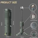 كشاف ليد خارجي وباور بنك مدمج 10000 مللي أمبير Portable Telescopic Tripod Camping Light