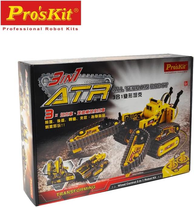 مجموعة لعبة روبوت تعليمي بروسكيت مع ريموت تحكم Proskit All Terrain Robot Kit